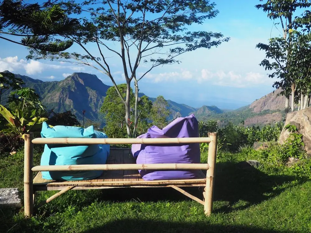 View of the mountains from Villa Manulalu