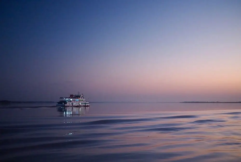 The Boat From Bagan To Mandalay