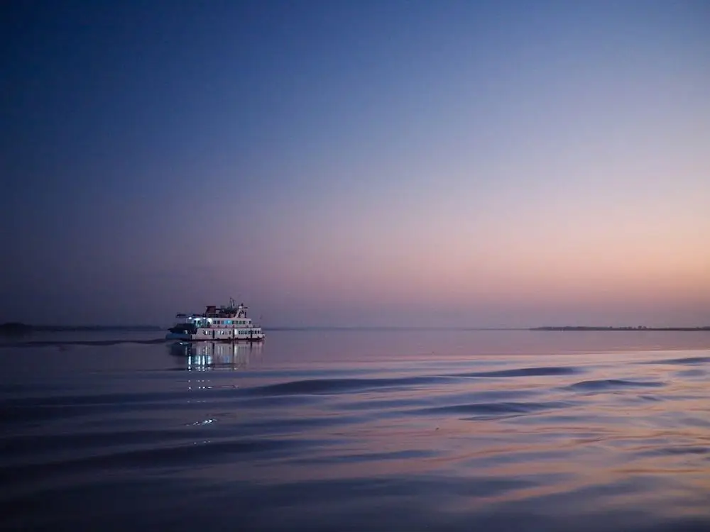 The Boat From Bagan To Mandalay