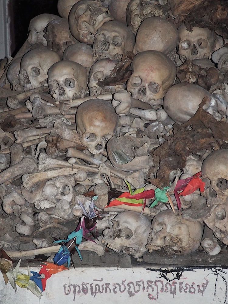 Skulls at Phnom Sampeau