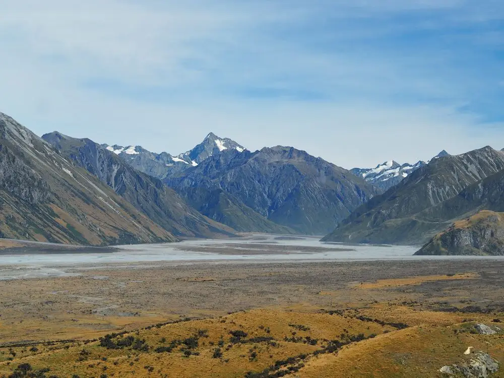 Towards the Southern Alps from Mount Sunday