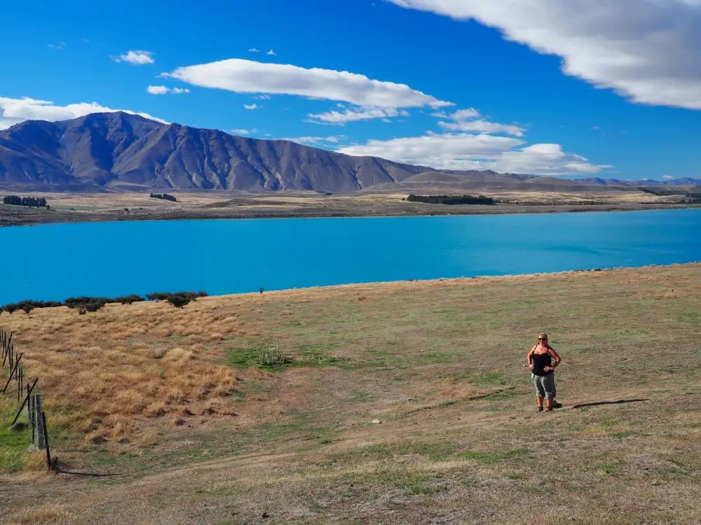 Nicky at Lake Tekapo