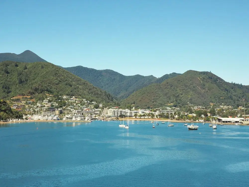 View of Picton on approach from ferry