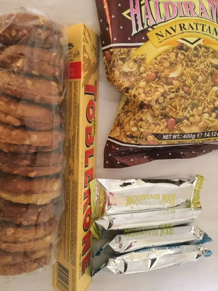 Food supplies for the trek