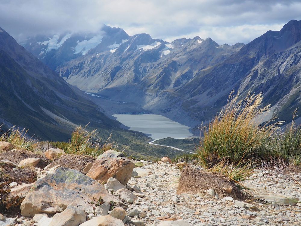 View of Mount Cook National Park from Sealy Tarns