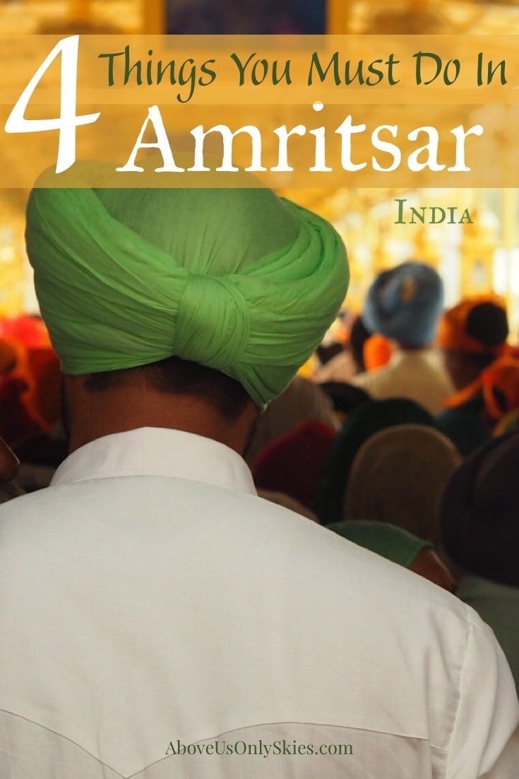 If you are visiting Punjab here are four things to do in Amritsar - including a spectacular temple, a turning point in history, cabaret at the border and breakfast nirvana #amritsar #indianarmy #indiatravel #indiatourism #indiatravelguide #sikhism #goldentemple #goldentempleamritsar #punjabi #jallianwalabagh #indiapakistan #indianfood #punjabifood