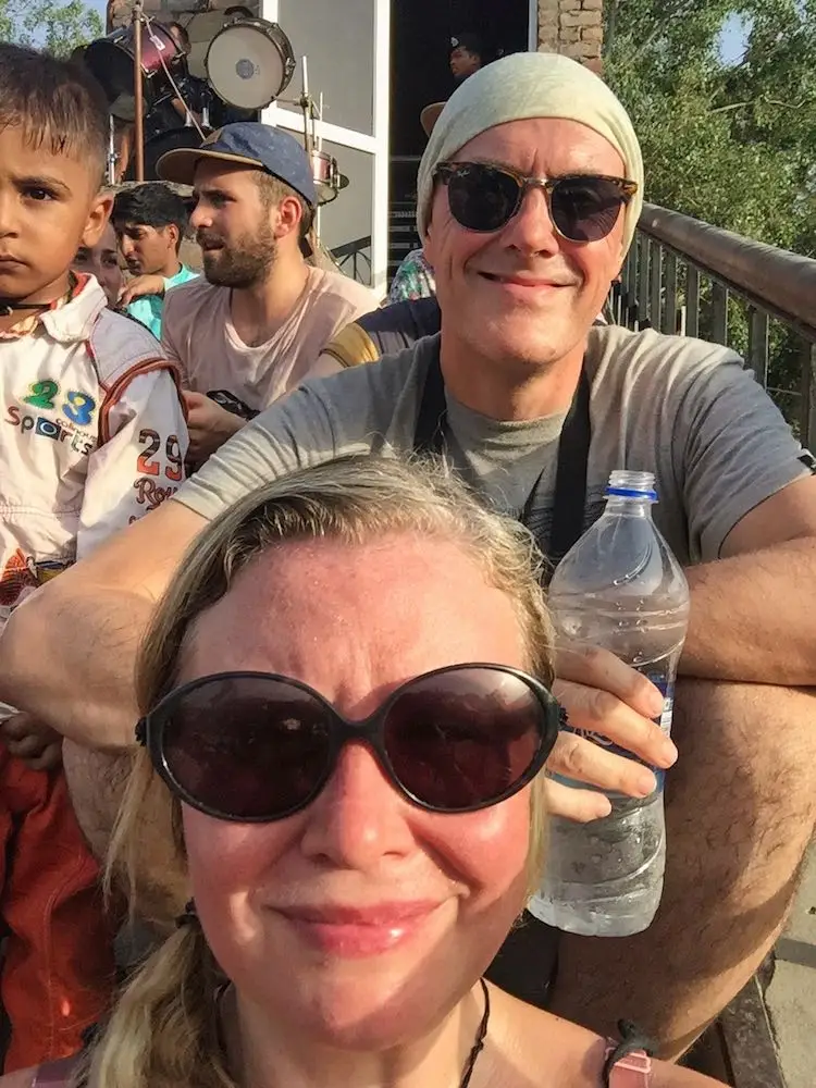 Ian and Nicky at the Wagar Border Crossing