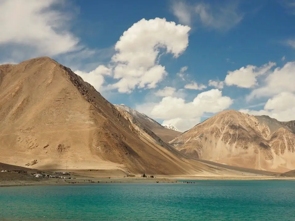 First view of Pangong Tso