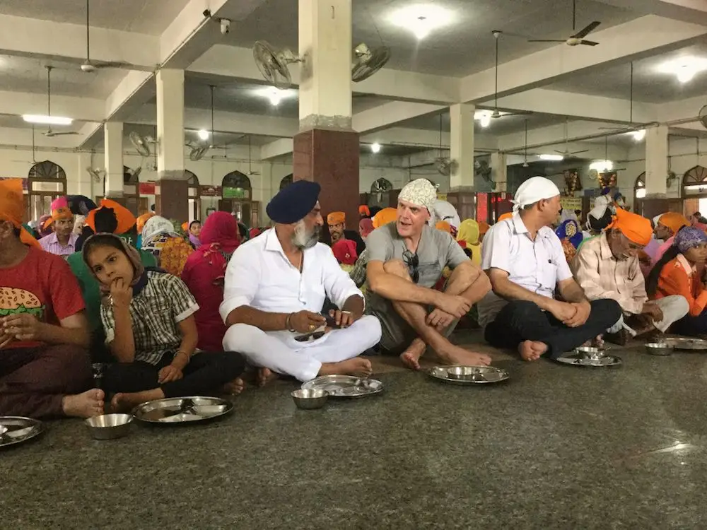 Waiting to eat at Guru Ka Langar