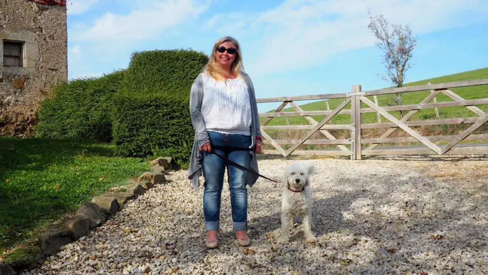 Bertie waiting patiently with Nicky e1503251249148