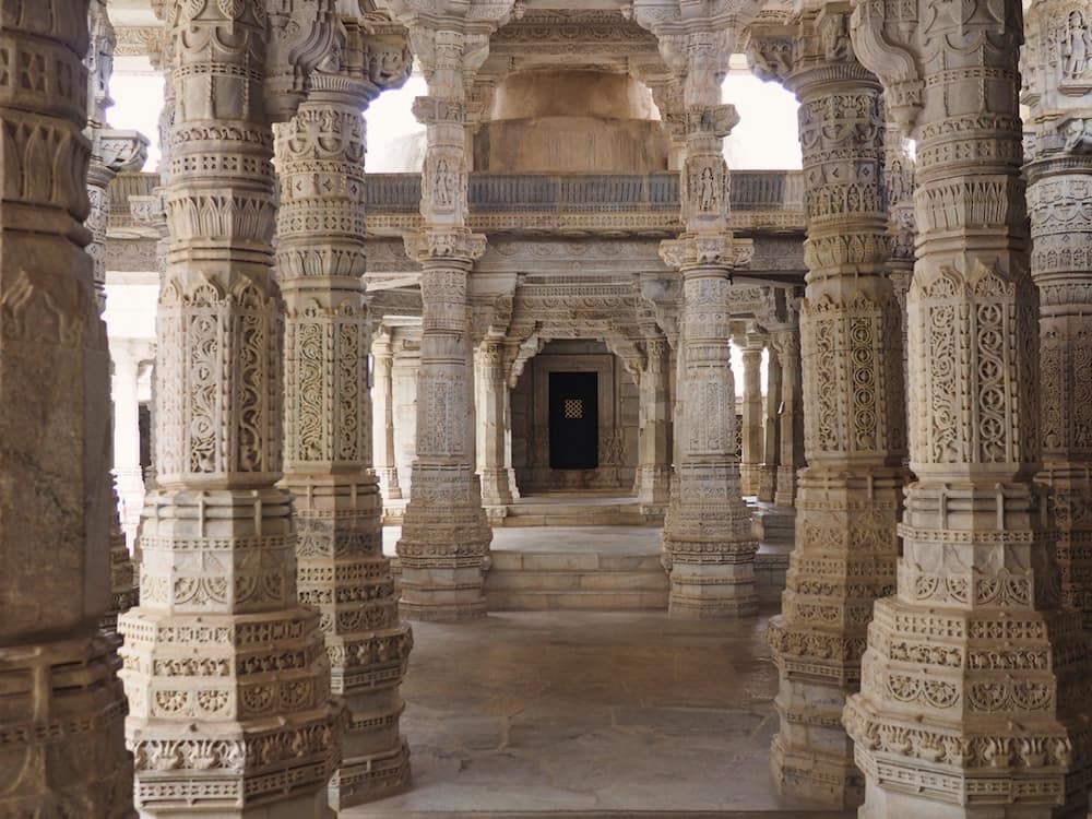 Inside the Jain Temple of Ranakpur