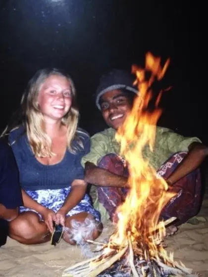 Nicky in the Thar Desert Rajasthan India