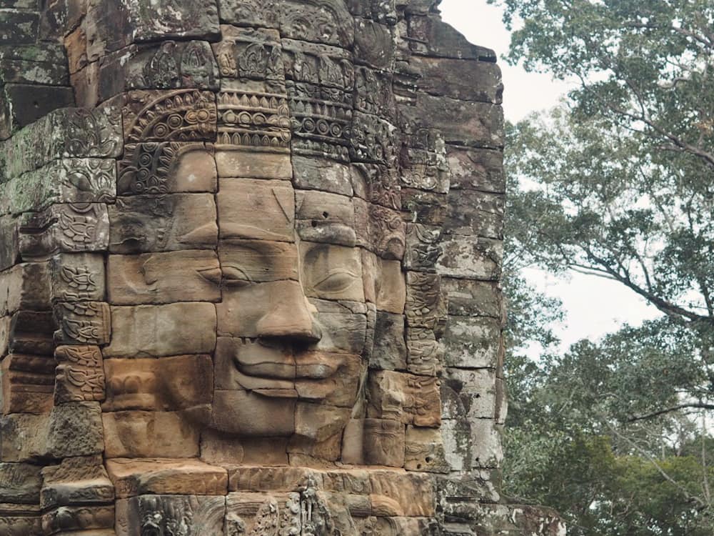 Faces at Bayon Siem Reap Cambodia