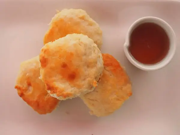 Naturally Tasty Buttermilk biscuits with honey
