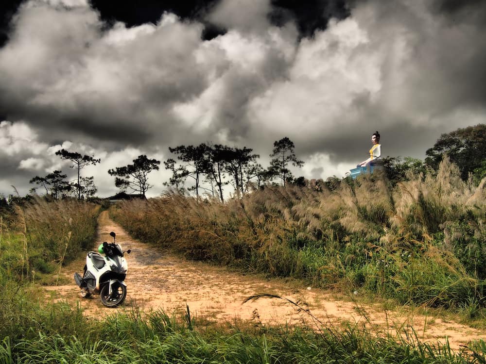 Scootering on Bokor Hill