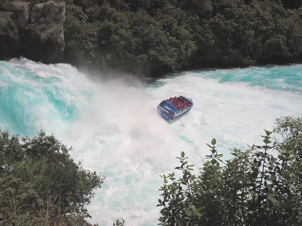 Speedboat at Huka Falls