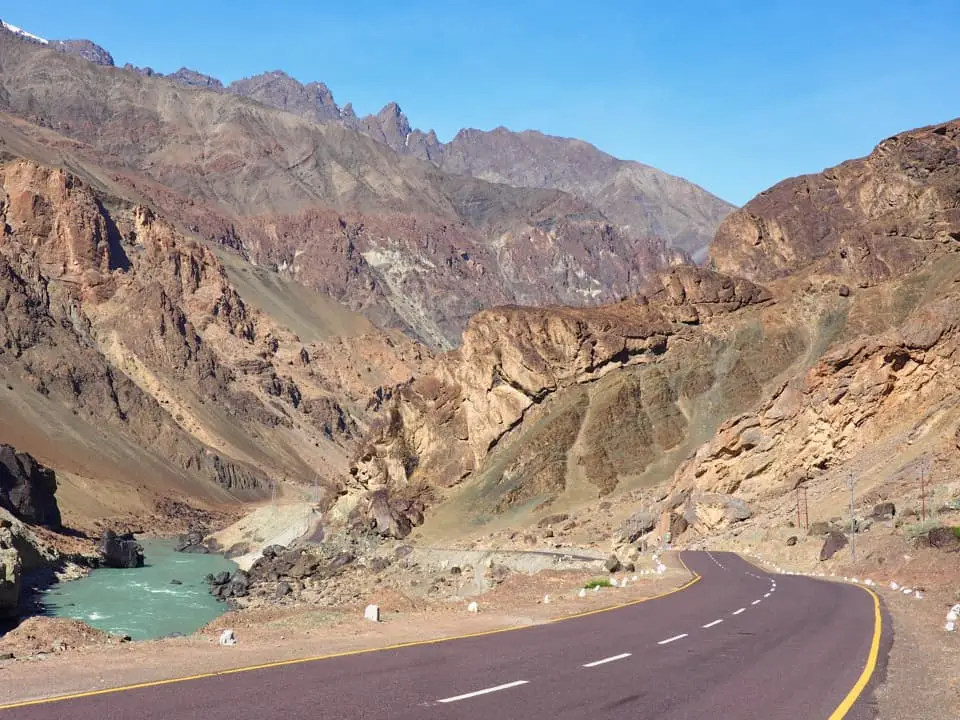 The Srinagar to Leh Highway, near to Leh