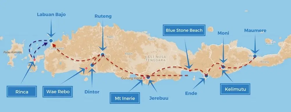 Flores route