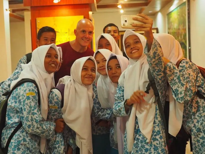 Group photo in the Tsunami Museum Banda Aceh