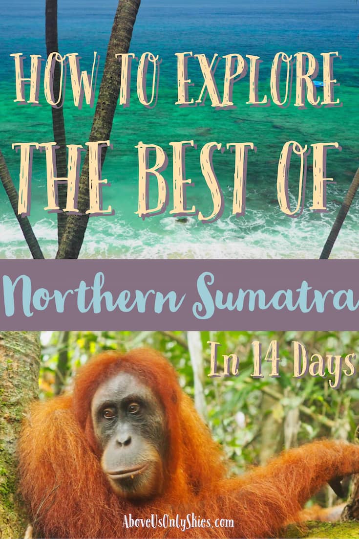 It can be a challenge to travel around wild and rugged northern Sumatra - but here's a 14-day itinerary designed to explore the best it has to offer #sumatra #sumatratravel #indonesiatravel #BandahAcehTravel #orangutan #ResponsibleTravel #TravelItinerary