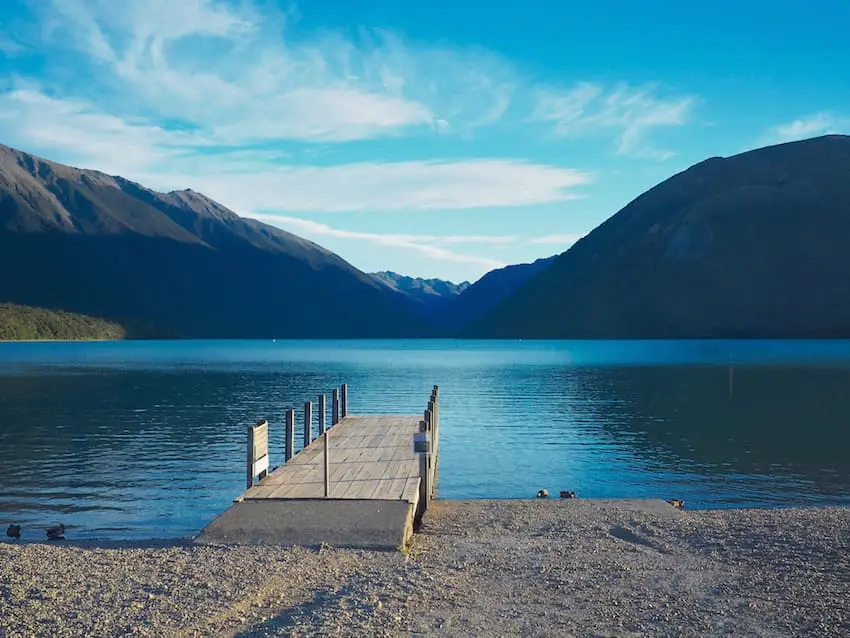Kerr Bay campsite Lake Rotoiti.