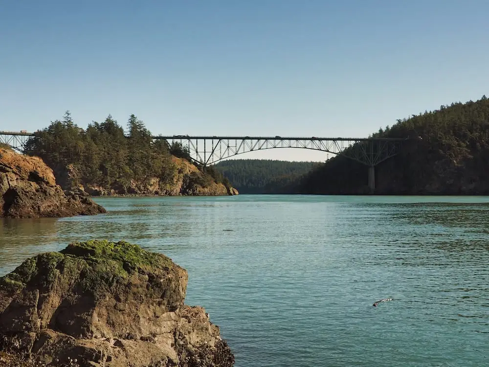 Deception Pass Bridge, WA from Lighthouse Point
