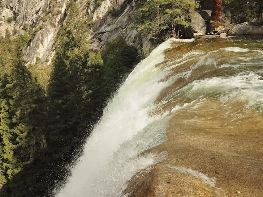 Mist Trail top of Vernal Falls