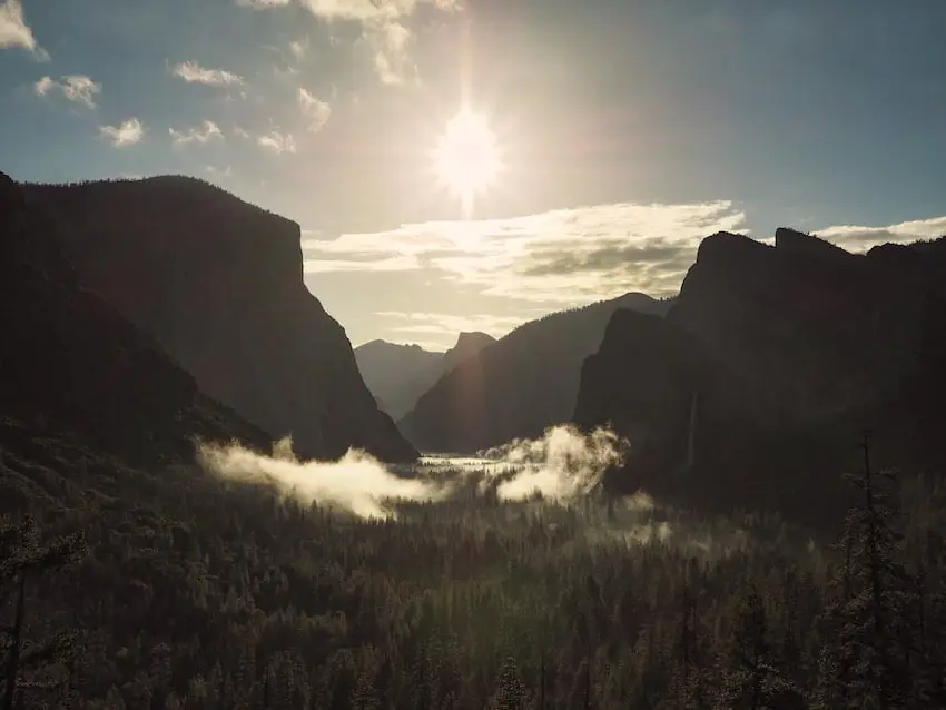 Tunnel view Yosemite Valley