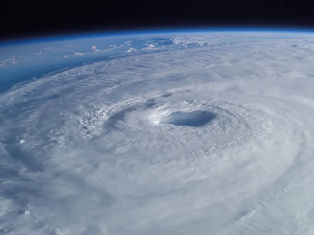 Hurricane as seen from space