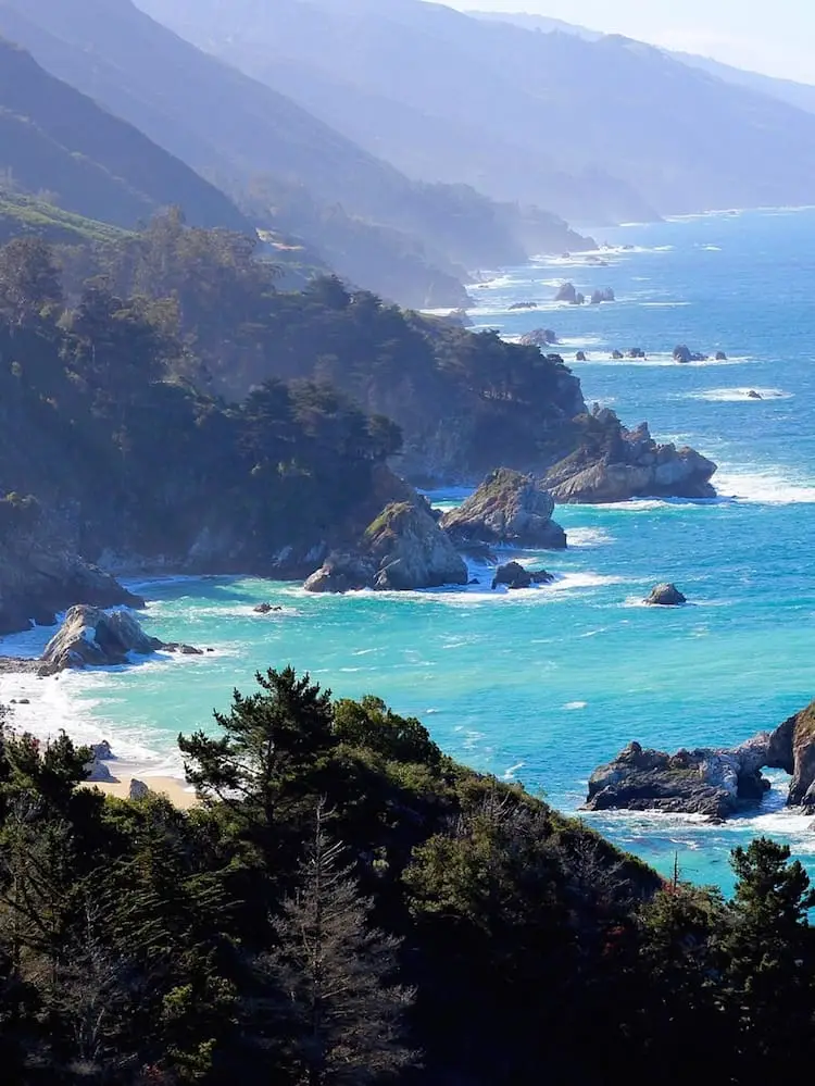 Coastal view of Big Sur