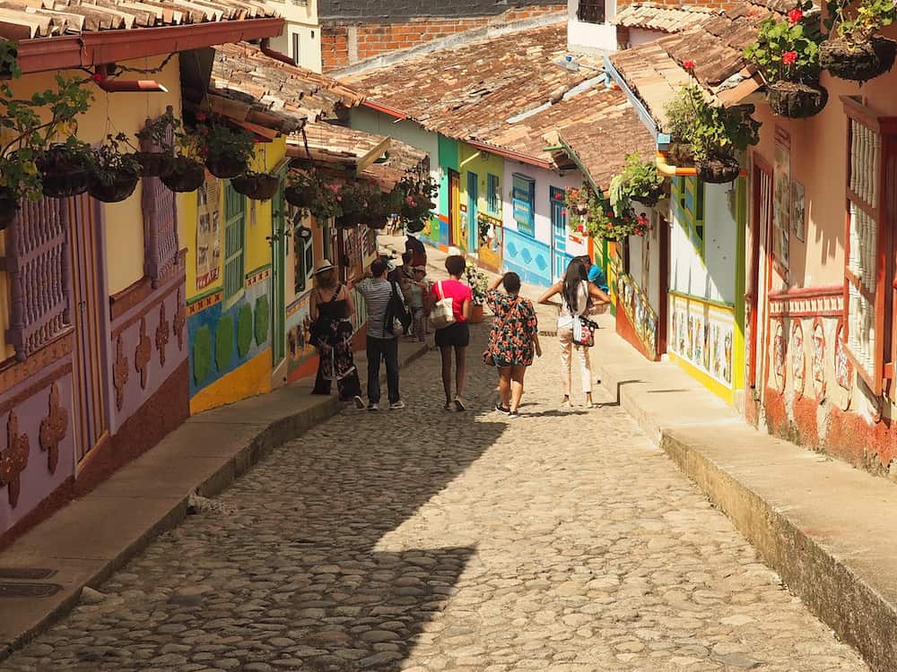 Exploring Guatape - vibrant street colours