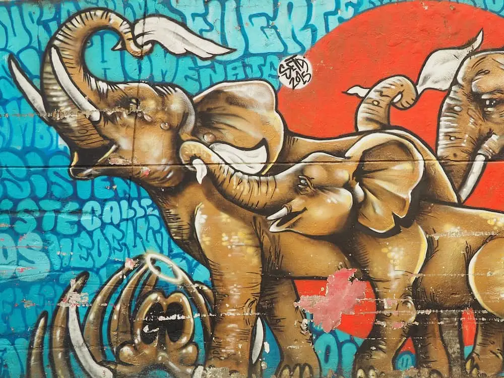 Street art of Comuna 13 - Medellin itinerary