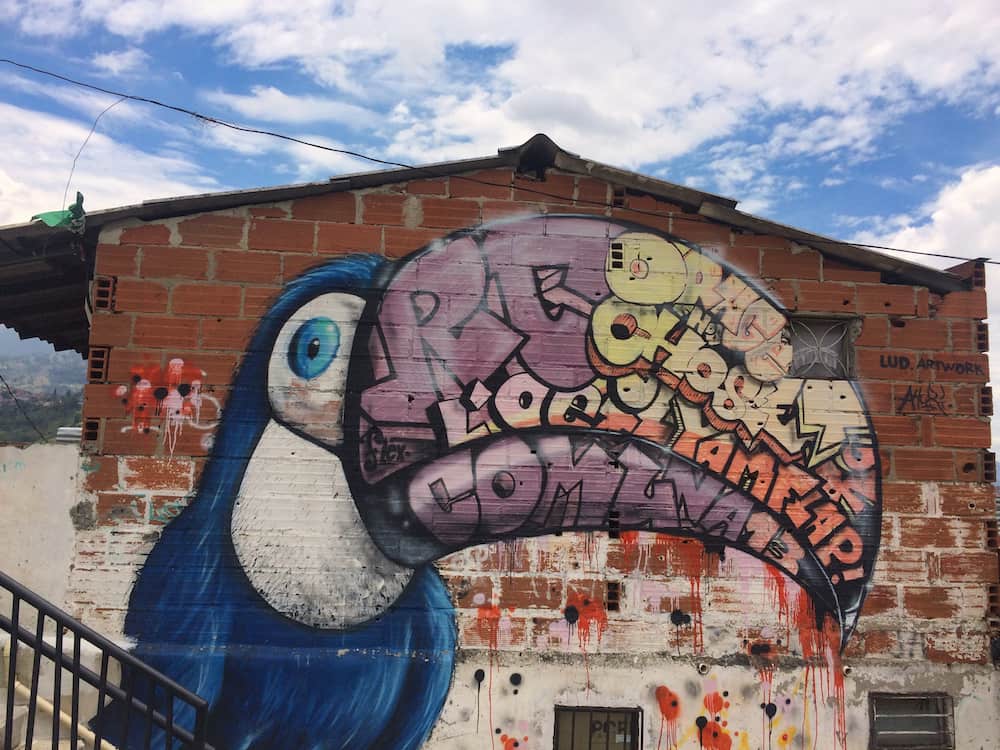Street art in Comuna 13 - Medellin itinerary