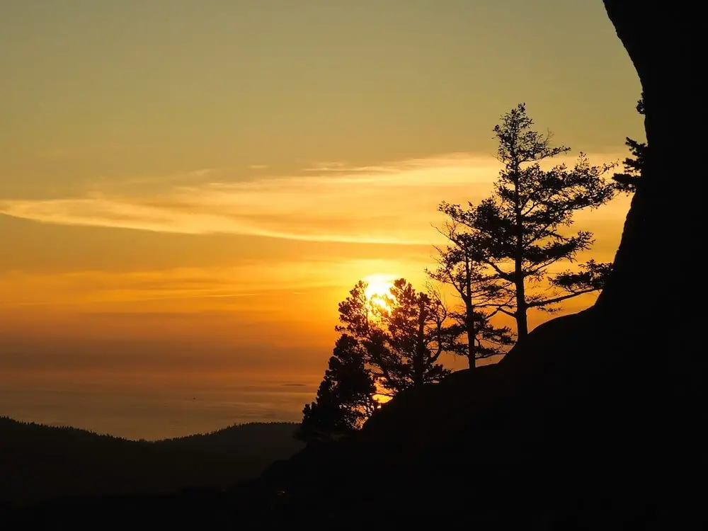 Sunset at Mount Erie