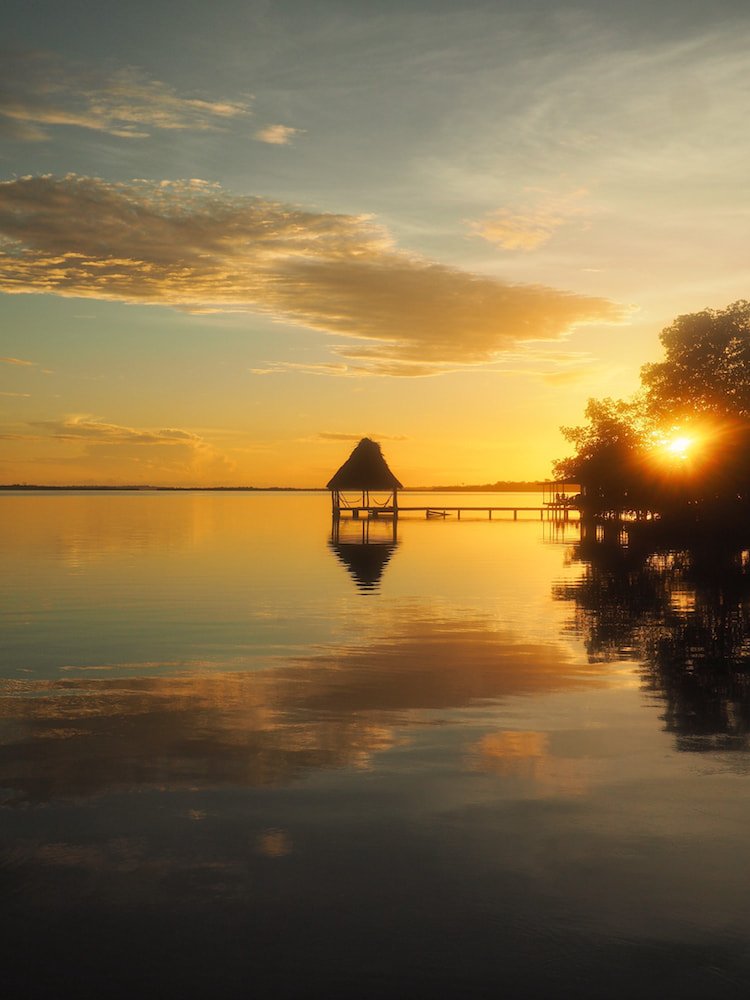 Sunset over Cristobal Island, Bocas del Toro