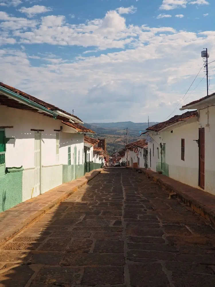 Street view in Barichara