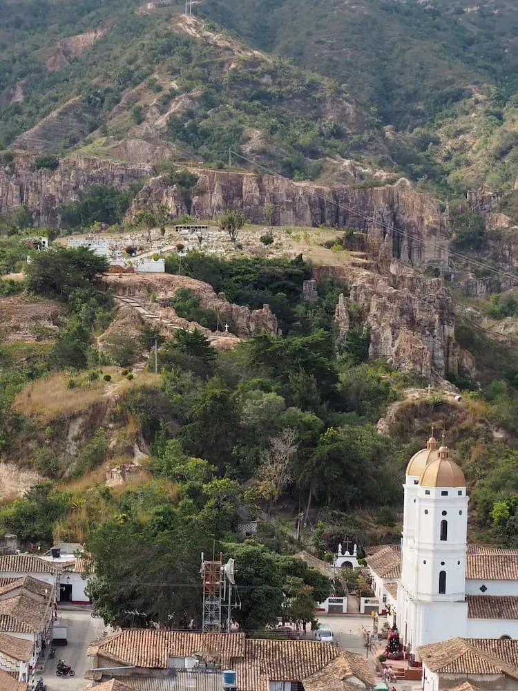 Mirador Santa Cruz - view across to the cemetery