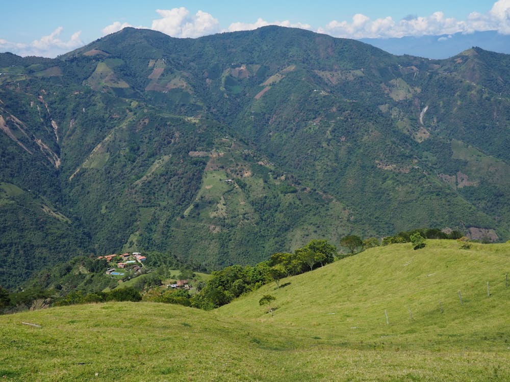 View into the valley across the road from Alto Bonito