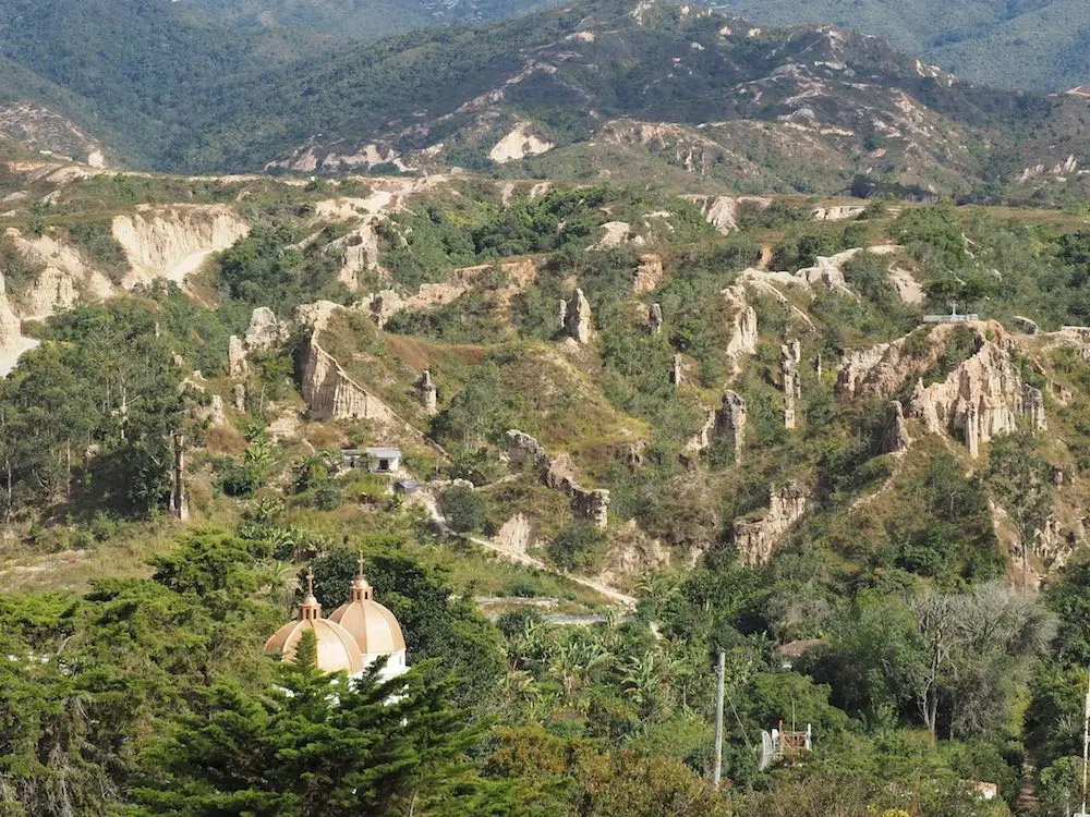 View across La Playa de Belen to Mirador Santa Cruz