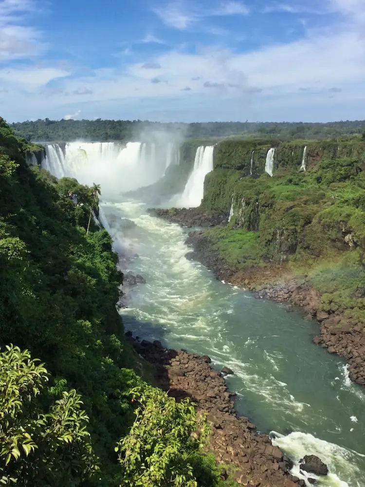 View of Garganta del Diablo along the trail