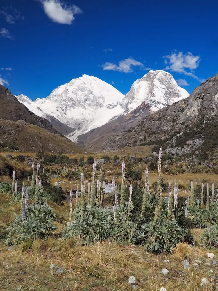 The twins peaks of Mount Huascarán