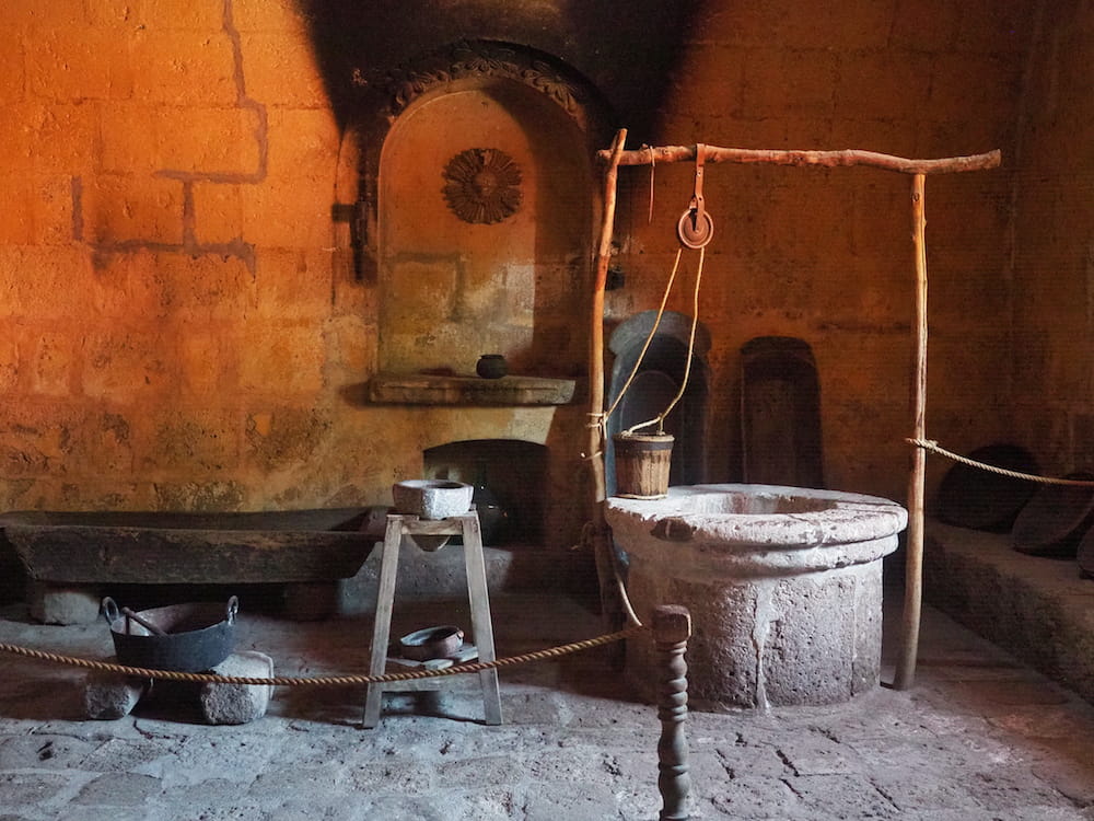 One of the monastery's many kitchens