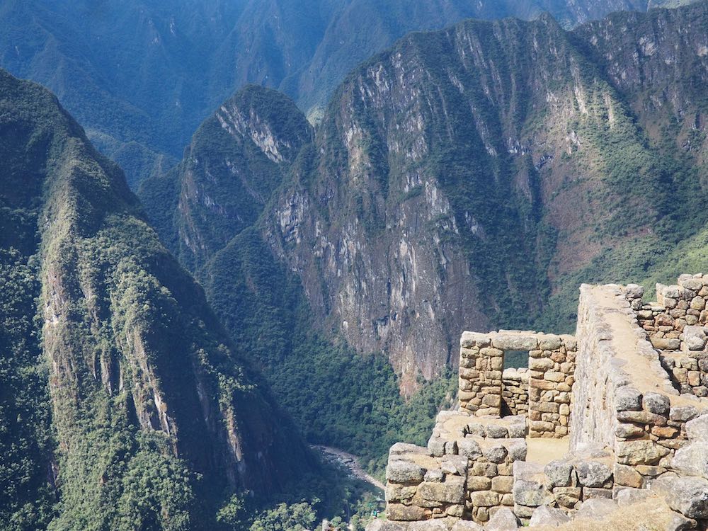 Machu Picchu citadel and surrounding mountains