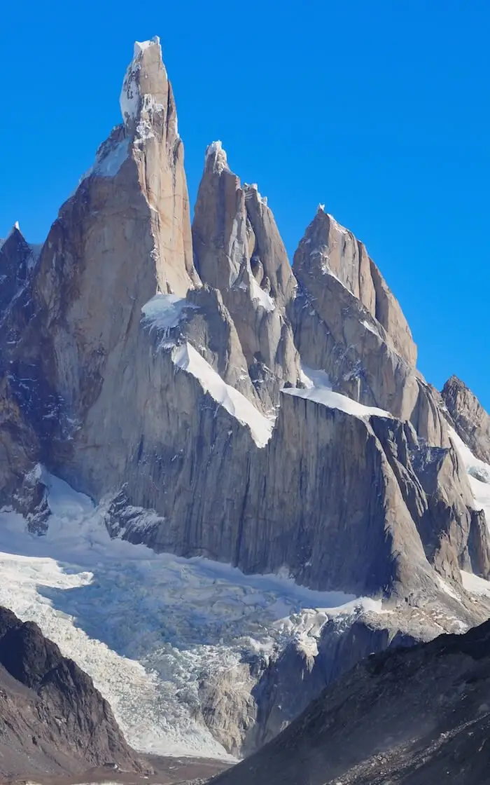 The three spires of Cerro Torre