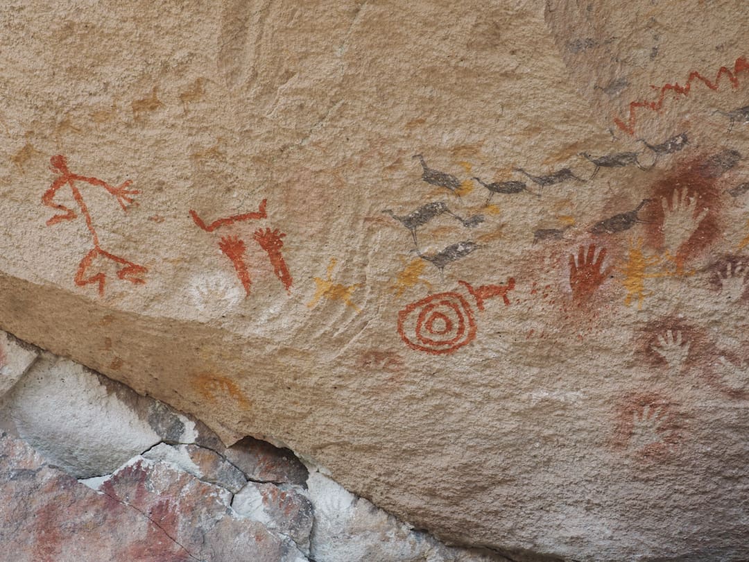 Cave art (guanacos)