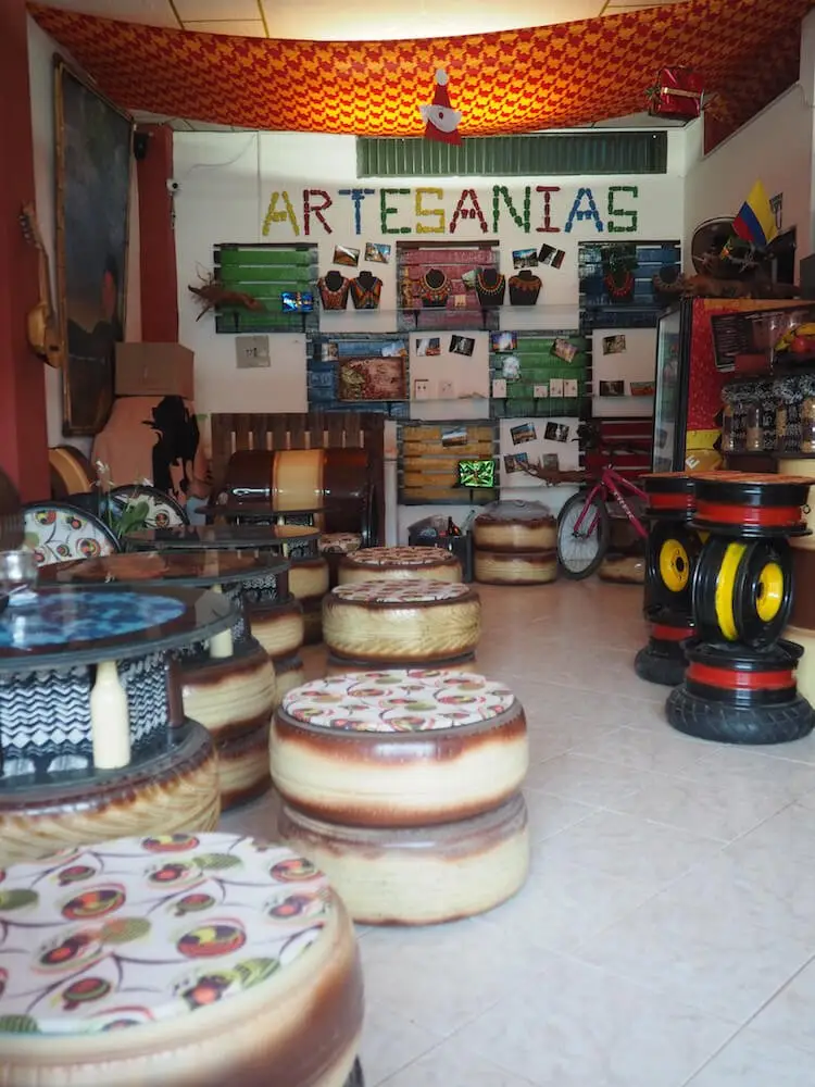 Interior of Doblo Yo Coffee, San Agustin Colombia