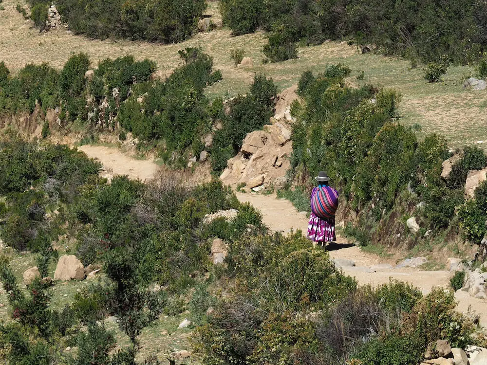 A local woman en route to Pilko Kaina