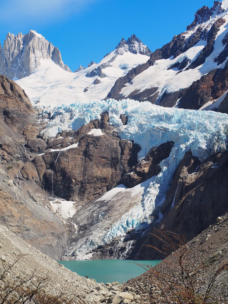 The Piedras Blancas Glacier