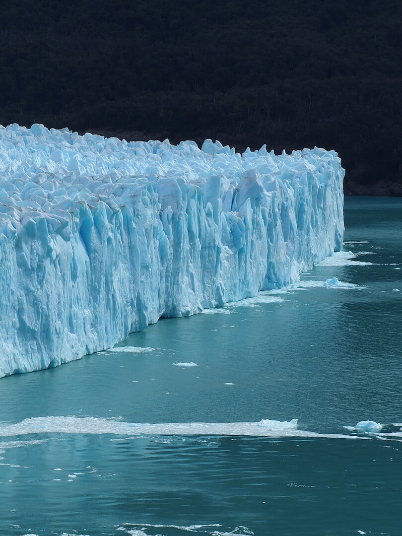 The glacier as it points into Lago Argentino