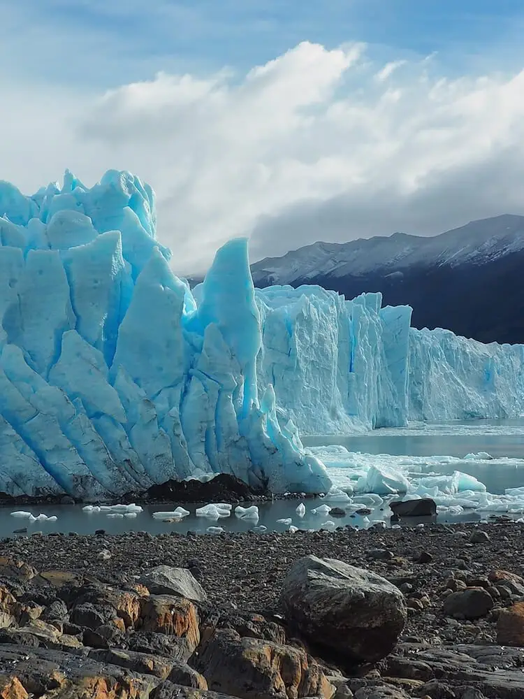 View of the glacier from our briefing point